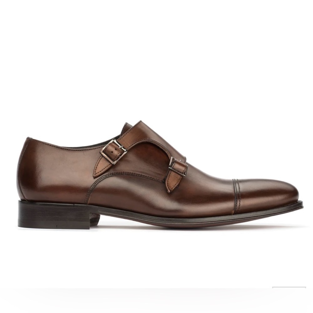 To Boot New York Made in Italy Grant Double Monkstrap in Brown Size 9 D $399